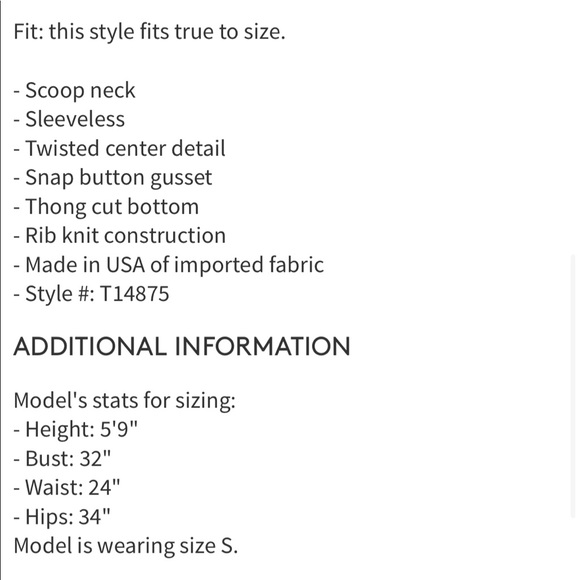 Lush bodysuit NWT - Picture 4 of 7